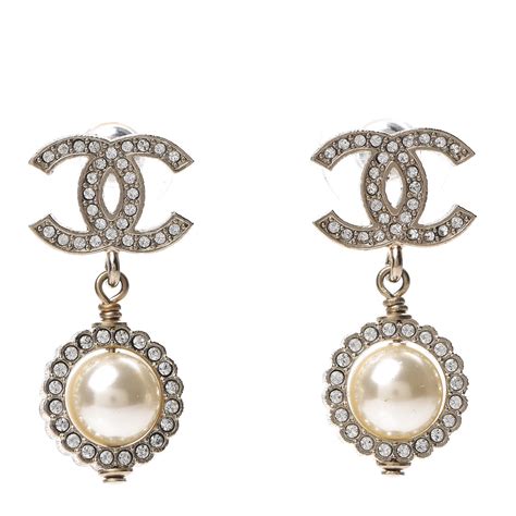 chanel crystal drop earrings price